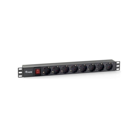 Regleta equip rack 19 pulgadas 1u 8 tomas 3500w interruptor 1.8m