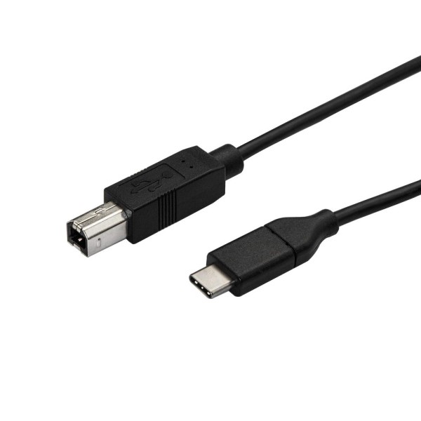 Cable usb tipo c a usb tipo b startech 0.5m -  macho - macho -  negro