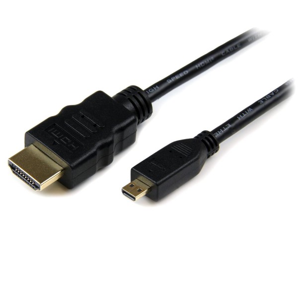 Cable hdmi a micro hdmi startech 0.5m -  macho - macho -  negro