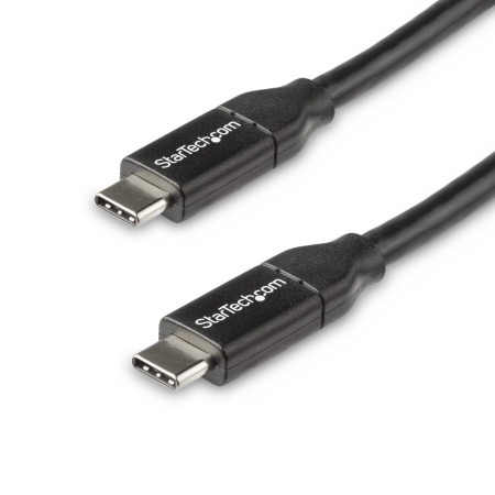 Cable usb tipo c startech 0.5m -  macho - macho -  negro
