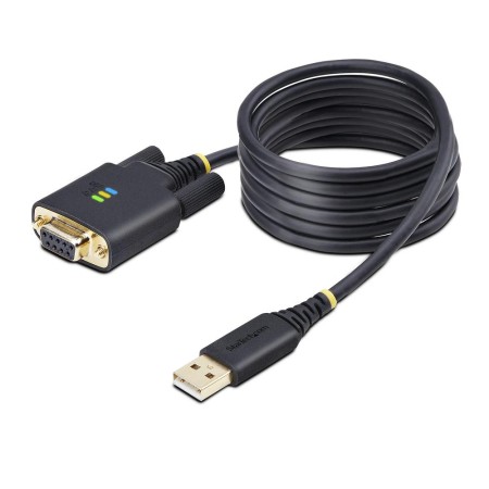 Cable usb tipo a a rs232 db9 startech 2m -  macho - hembra -  negro