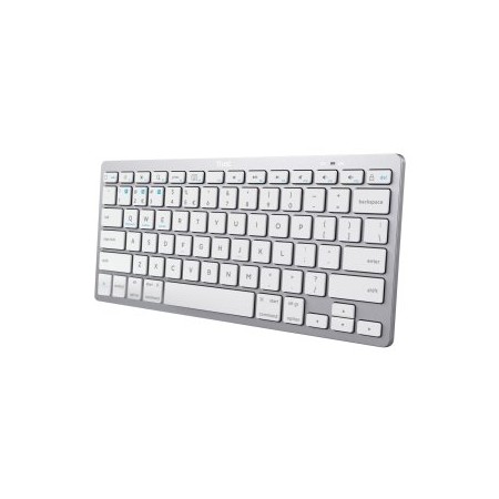 Teclado Compacto Inalámbrico Trust 24654/ Plata