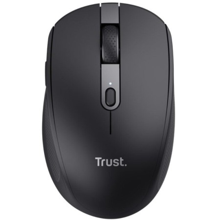 Ratón Inalámbrico Trust Ozaa Compact Wireless/ Batería recargable/ Hasta 3200 DPI/ Negro