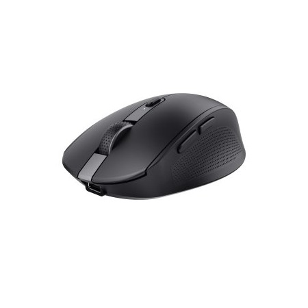 Ratón Inalámbrico Trust Ozaa Compact Wireless/ Batería recargable/ Hasta 3200 DPI/ Negro