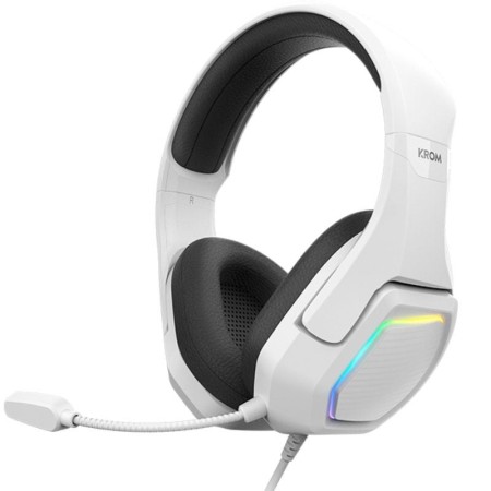 Auriculares Gaming con Micrófono Krom Kopa 7.1/ USB 2.0/ Blancos