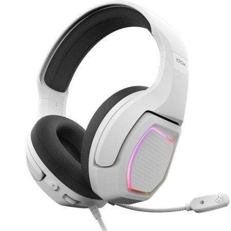 Auriculares Gaming con Micrófono Krom Kopa 7.1/ USB 2.0/ Blancos