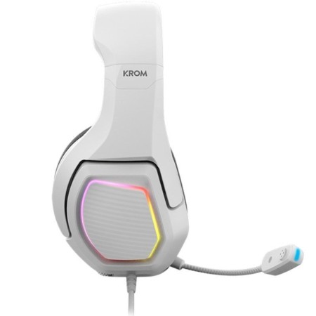 Auriculares Gaming con Micrófono Krom Kopa 7.1/ USB 2.0/ Blancos