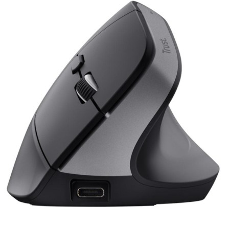 Ratón Vertical Inalámbrico Trust Bayo+/ Batería Recargable/ Hasta 2400 DPI