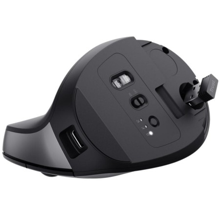 Ratón Vertical Inalámbrico Trust Bayo+/ Batería Recargable/ Hasta 2400 DPI