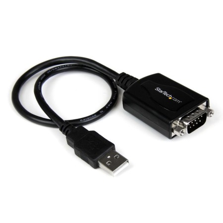 Cable usb tipo a a rs232 db9 startech 0.3m -  macho - macho -  negro