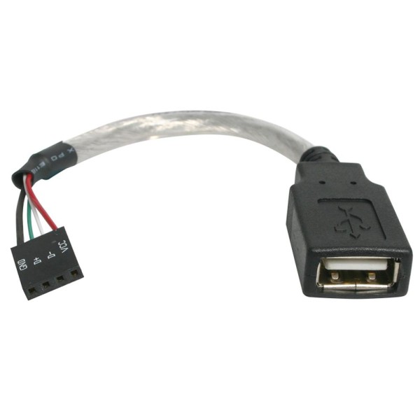 Cable usb tipo a a idc4 startech 0.15m -  hembra - hembra