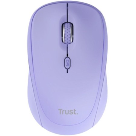 Ratón Mini Inalámbrico Trust Yvi+ Multidispositivo/ Hasta 1600 DPI/ Púrpura