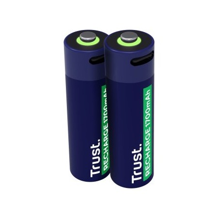 Pack de 2 Pilas AA Trust 25584/ Recargables
