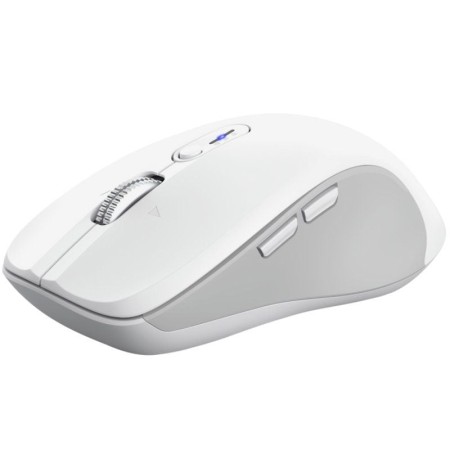 Ratón Ergonómico Inalámbrico Trust Ferro/ Hasta 3200 DPI/ Blanco