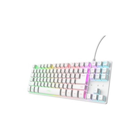 Teclado Gaming Trust Gaming GXT 833 Thado TKL 25896/ Blanco