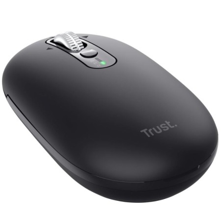 Ratón Inalámbrico Trust Seron 26018/ Batería recargable/ Hasta 3200 DPI/ Negro