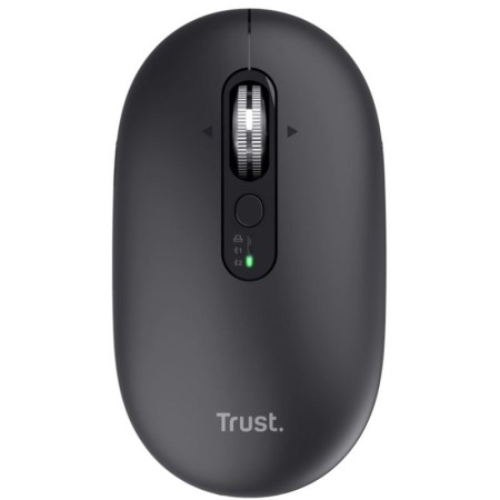 Ratón Inalámbrico Trust Seron 26018/ Batería recargable/ Hasta 3200 DPI/ Negro