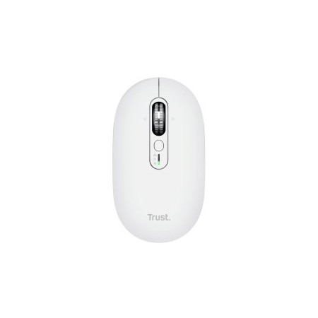 Ratón Inalámbrico Trust Seron 26019/ Batería recargable/ Hasta 3200 DPI/ Blanco
