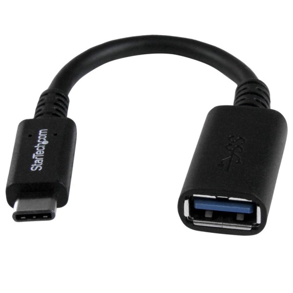 Cable usb tipo c a usb tipo a startech 0.15m -  macho - hembra -  negro