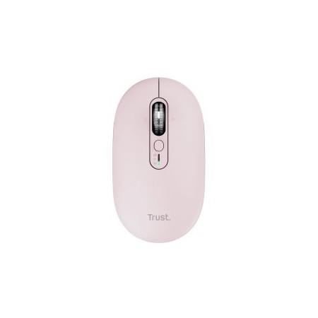 Ratón Inalámbrico Trust Seron 26206/ Batería recargable/ Hasta 3200 DPI/ Rosa