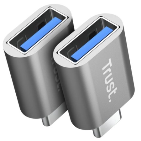 Adaptador USB 3.0 Trust Calyx 26221/ USB Tipo-C Macho - USB Hembra