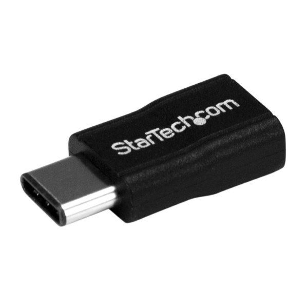 Adaptador usb tipo c a micro usb startech macho - hembra -  negro