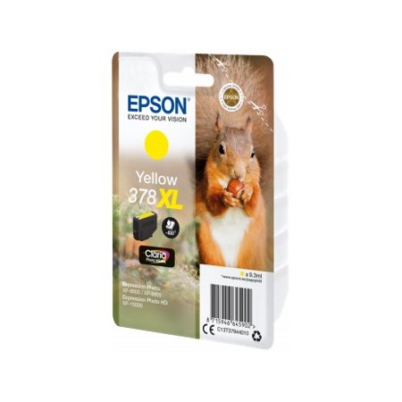 Cartucho tinta epson c13t37944010 singlepack amarillo 378xl claria photo hd ink ardillo