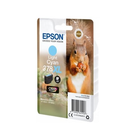 Cartucho tinta epson c13t37954010 singlepack light cyan 378xl claria photo hd ink ardilla
