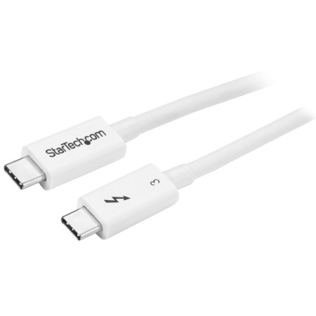 Cable usb tipo c startech 0.5m -  macho - macho -  blanco