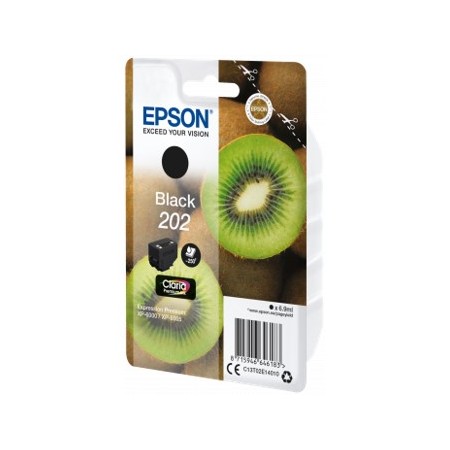 Cartucho tinta epson c13t02e14010 singlepack negro 202 claria premiun ink xp - 6000 - xp - 6005 - kiwi