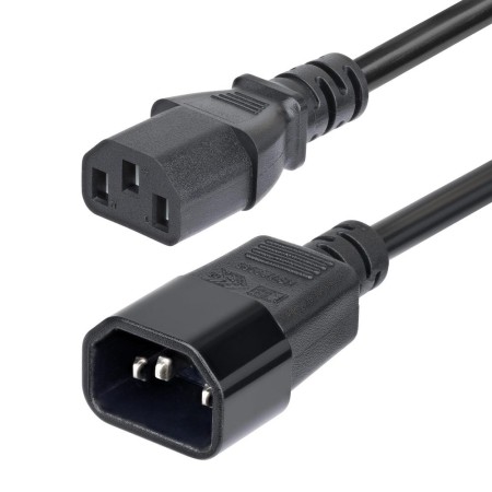 Cable c14 a c13 startech 4.5m -  macho - hembra -  negro