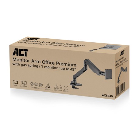 Soporte mesa monitor 49 pulgadas 20kg act connectivity