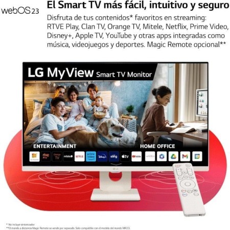 Smart Monitor LG MyView 32SR50F-W 31.5″/ Full HD/ Multimedia/ Smart TV/ Blanco