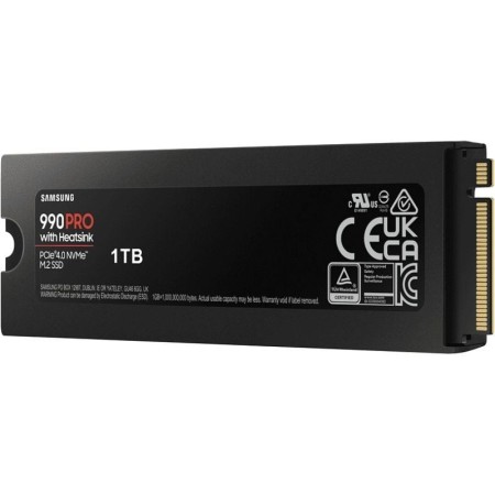 Disco SSD Samsung 990 PRO 1TB/ M.2 2280 PCIe Gen4/ con Disipador de Calor/ Compatible con PS5 y PC/ Full Capacity