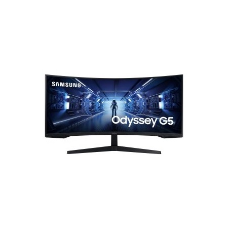 Monitor gaming led 34 pulgadas samsung odyssey g5 lc34g55twwpxen curvo - va - wqhd - dp - hdmi - 165hz - 1ms - vesa 75 x 75
