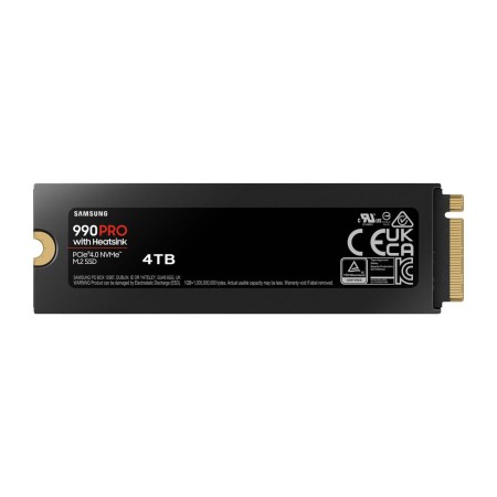 Disco duro interno solido ssd samsung 990 pro heatsink 4tb pcie 4.0 nvme