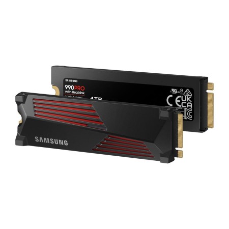 Disco duro interno solido ssd samsung 990 pro heatsink 4tb pcie 4.0 nvme