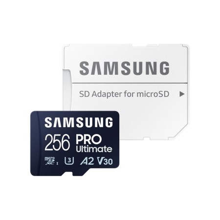 Tarjeta memoria micro sd samsung microsdxc pro ultimate 256gb clase 10 + adaptador sd