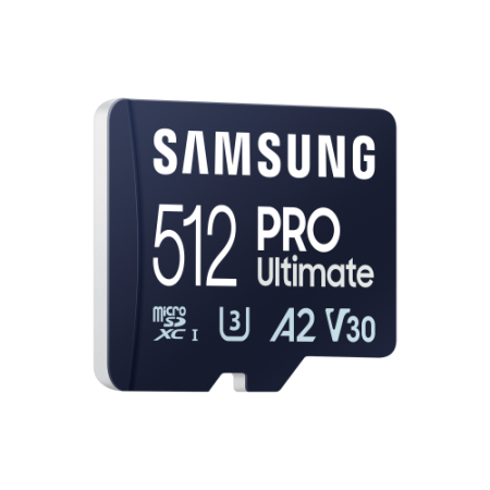 Tarjeta memoria micro sd samsung 512gb sdxc pro ultimate u3 v30 a2 + adaptador sd