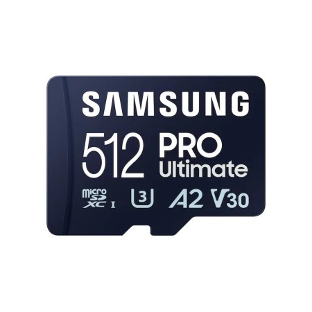 Tarjeta memoria micro sd samsung 512gb sdxc pro ultimate u3 v30 a2 + adaptador sd