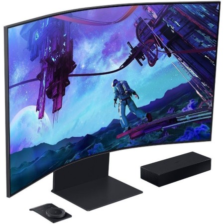 Monitor Gaming Curvo Samsung Odyssey Ark S55CG970NU 55″/ 4K/ 1ms/ 165Hz/ VA/ Regulable en altura/ Smart TV/ Multimedia/ Negro