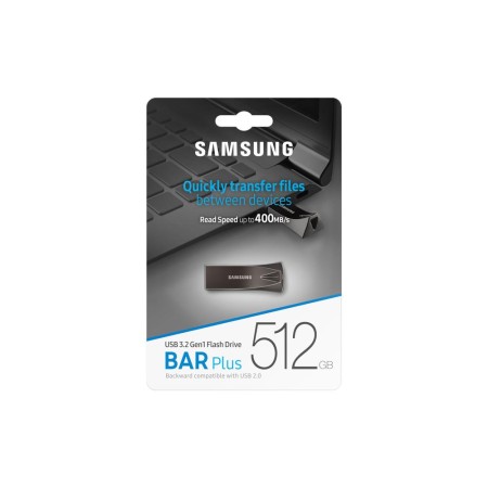 Pendrive 512GB Samsung Bar Plus Titan Gray USB 3.1