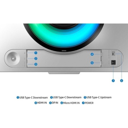 Monitor Gaming Ultrapanorámico Curvo Samsung Odyssey OLED G9 S49DG954SU 49″/ Dual QHD/ 0.03ms/ 240Hz/ OLED/ Multimedia/ Regulabl
