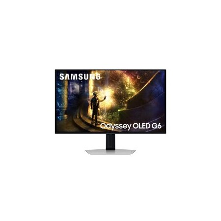 Smart Monitor Gaming Samsung OLED Odyssey G6 S27DG610SU 27″/ QHD/ 0.03ms/ 240Hz/ VA/ Regulable en altura/ Smart TV/ Plata
