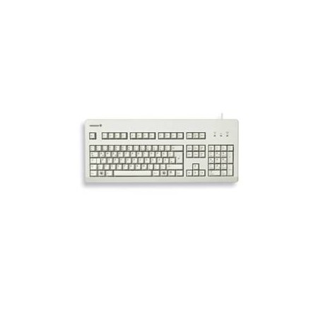 Teclado cherry g80 - 3000 mecanico contacto de oro usb - ps2 blanco