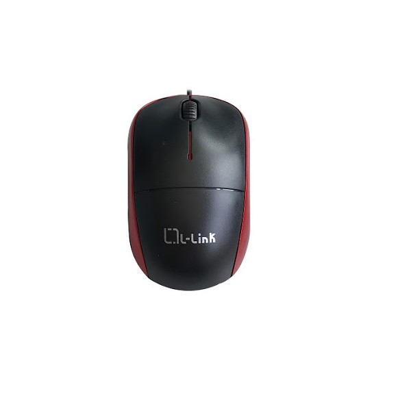 Raton optico usb l - link negro - rojo