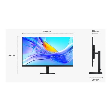 Monitor Profesional Samsung ViewFinity S8 S80UD S37D800UAU 37″/ 4K/ Regulable en altura/ Negro