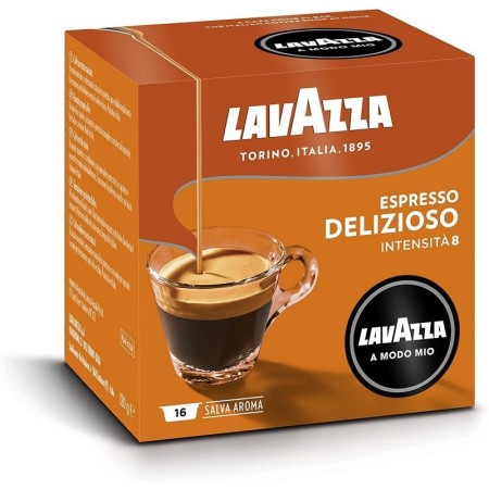 Cápsula Lavazza Deliziosamente para cafeteras A Modo Mio/ Caja de 16