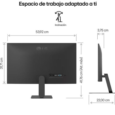 Monitor LG 24U411A-B 23.8″/ Full HD/ Negro