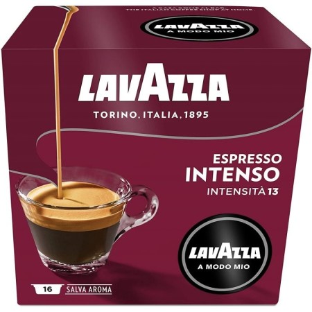 Cápsula Lavazza Intensamente para cafeteras A Modo Mio/ Caja de 16